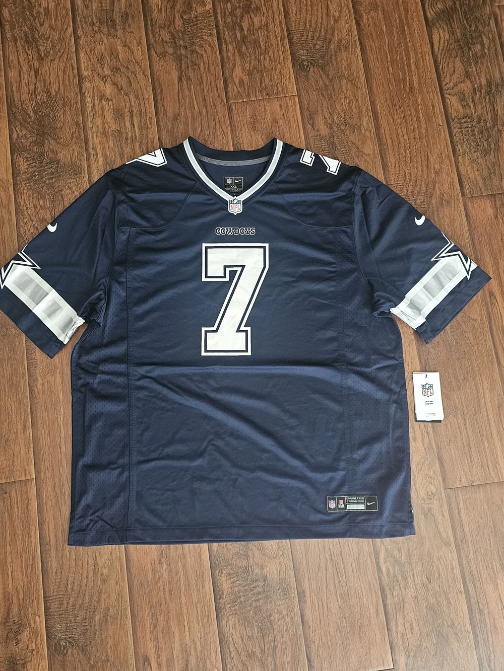 Nike Dallas Cowboys #7 Navy Men's NFL Jersey